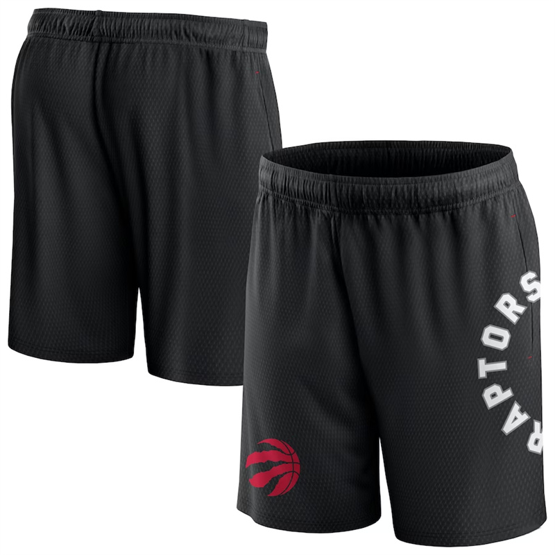 Men's Toronto Raptors Black Post Up Mesh Shorts(Run Small) Men's Toronto Raptors Black Post Up Mesh Shorts(Run Small)